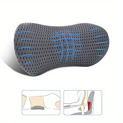 lumbar pillow lumbar support pillow for office chair and car seat back support pillow for lower back relief support cushion back pillow for sleeping driving resting Product details 0