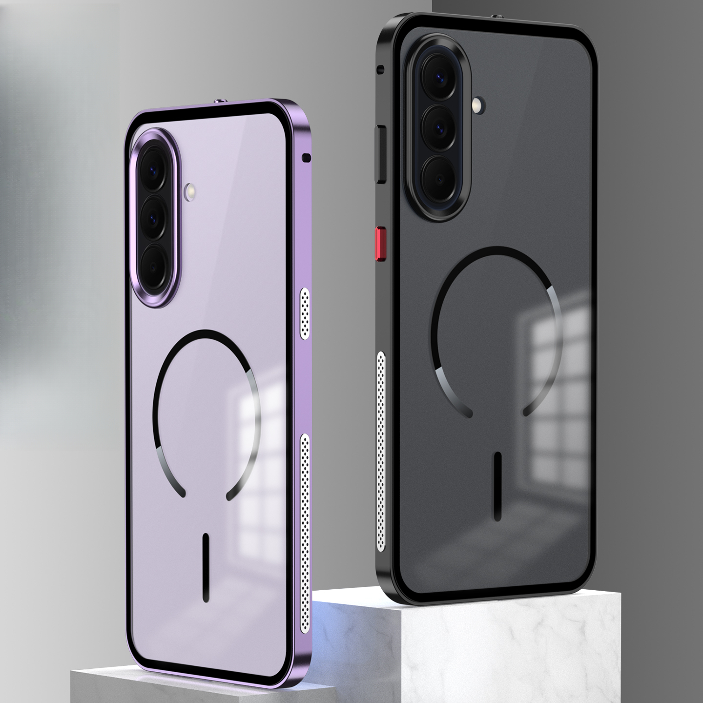 phone case suitable for samsung a57   design ultra thin phone case two in   on cover samsung a37 magnetic protective case matte back panel
