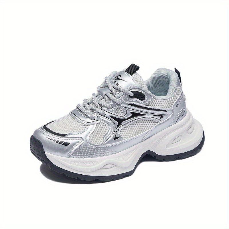 women's korean style chunky dad shoes thick platform sole