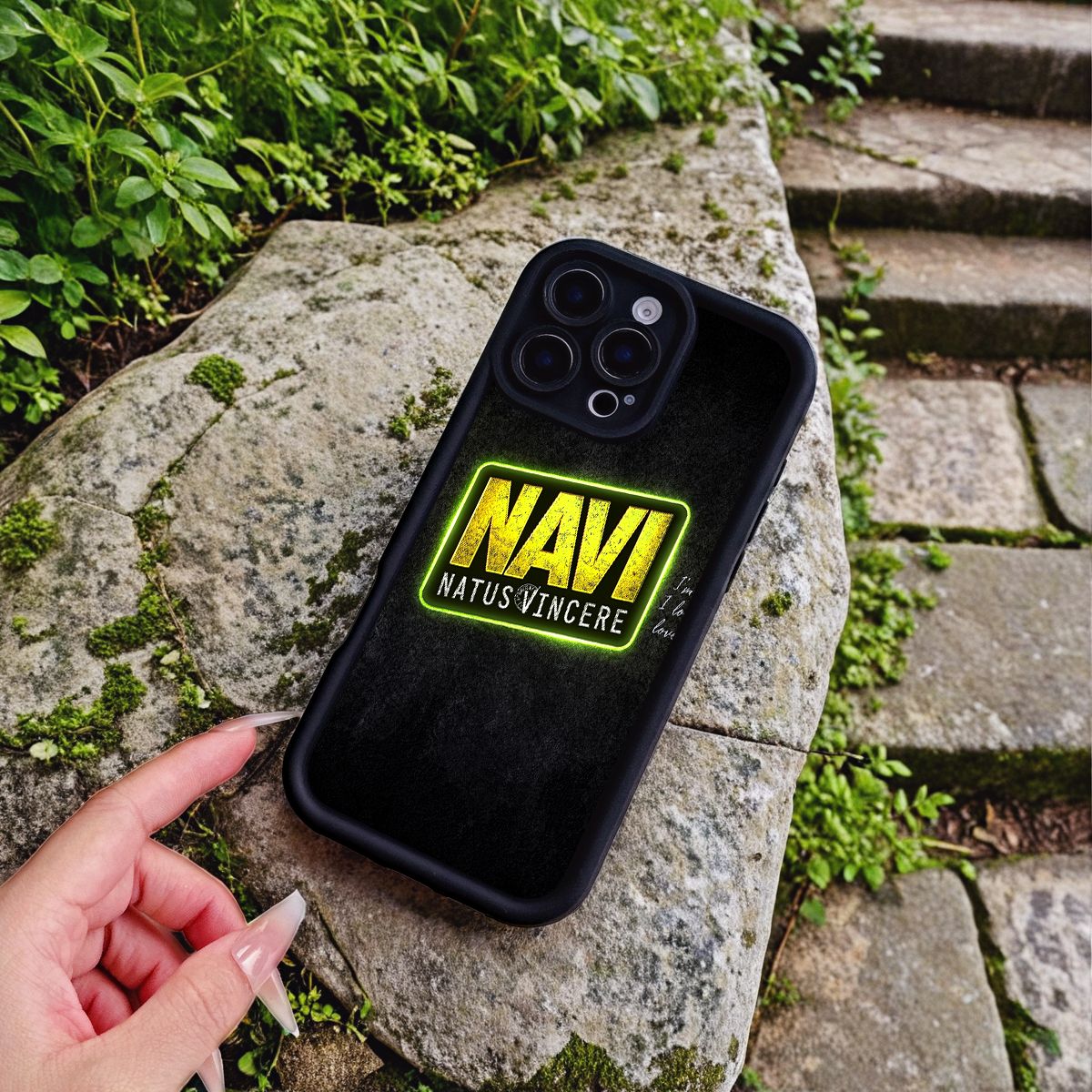 TEMU Phone Case - 1pc Navi Esports Logo Phone Case For Iphone 17 16 15 14 13 12 11 Pro Max 12 13 Mini, Shock-absorbing Anti-scratch Tpu Buffer