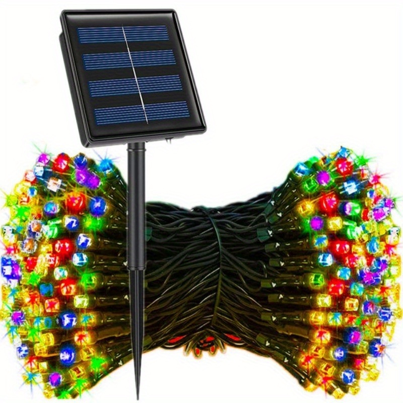 TEMU 22/ 12m Twinkle Fair Lights Solar Lights Christmas Led String Lights For Garden Home Decoration