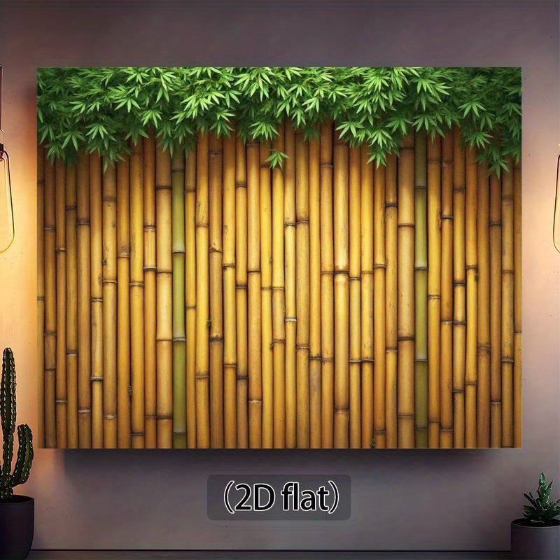 TEMU 2d Flat, 2d Flat, 2d Flat Printing Backdrop 1pc Natural Texture Privacy Screen Fence Barrier – Lightweight Outdoor/indoor Decor, Garden Barrier