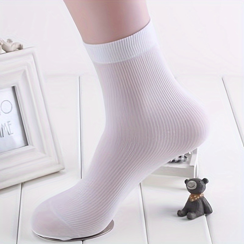TEMU 10 Pairs Of Breathable And Comfortable Socks, Ankle Socks, Thin Stretch Socks, Long Socks, Business Socks