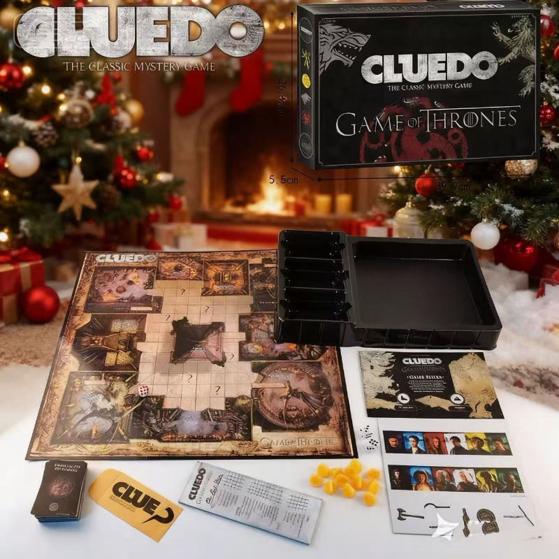 Game of Thrones Mystery Bordspel: Westeros' Macht en Intrige, Een Bijeenkomst van Logica en Mysterie, Wanneer Klassiek Detective Bordspel Ontmoet Game of Thrones, een botsing van Macht en Logica! Dit Co-Branded Bordspel Repliceert Perfect de Intricate