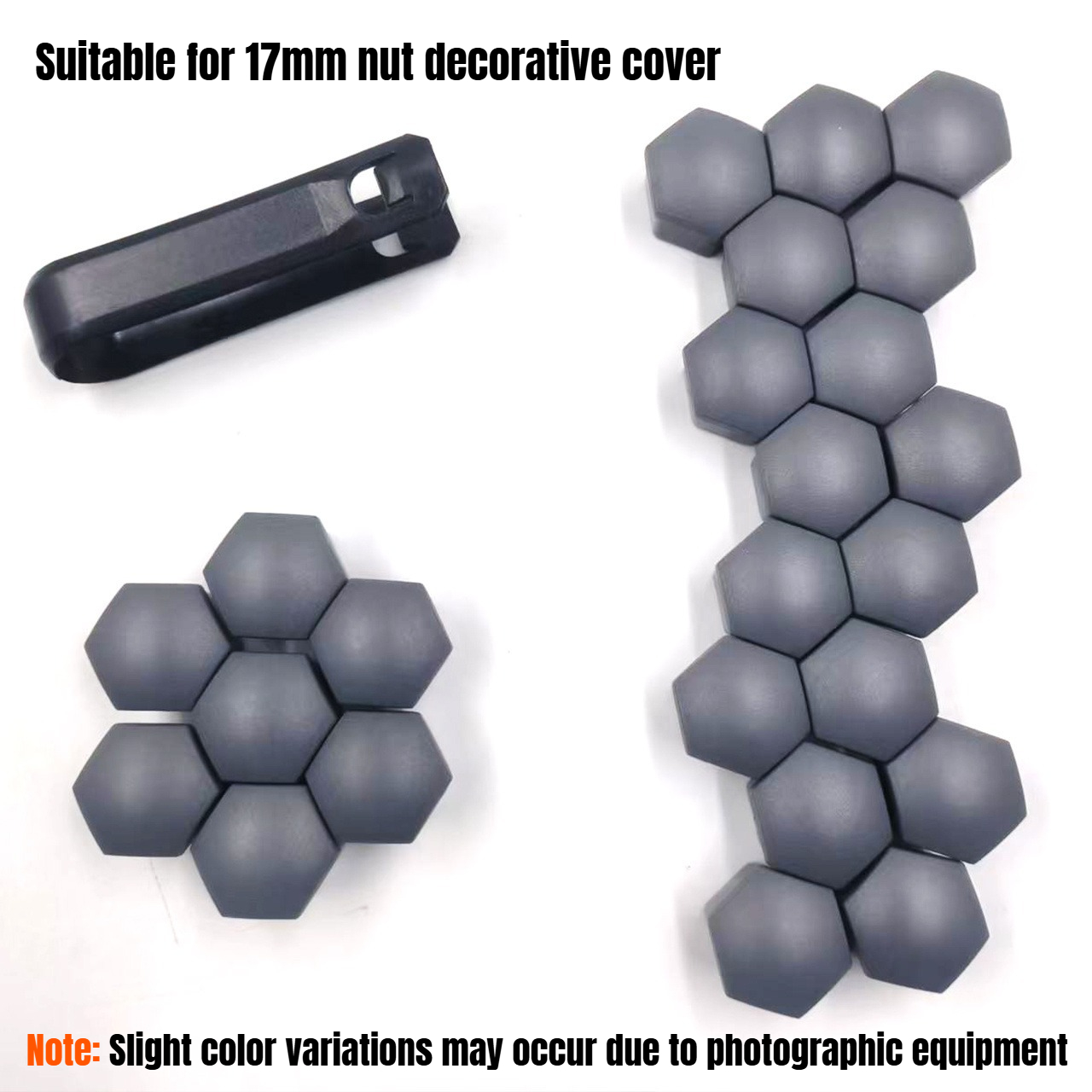 TEMU Lot de 22 cache-écrous de roue pour véhicules avec écrous de 17 mm, incluant un outil de retrait amovible. Ces cache-écrous et protège-écrous