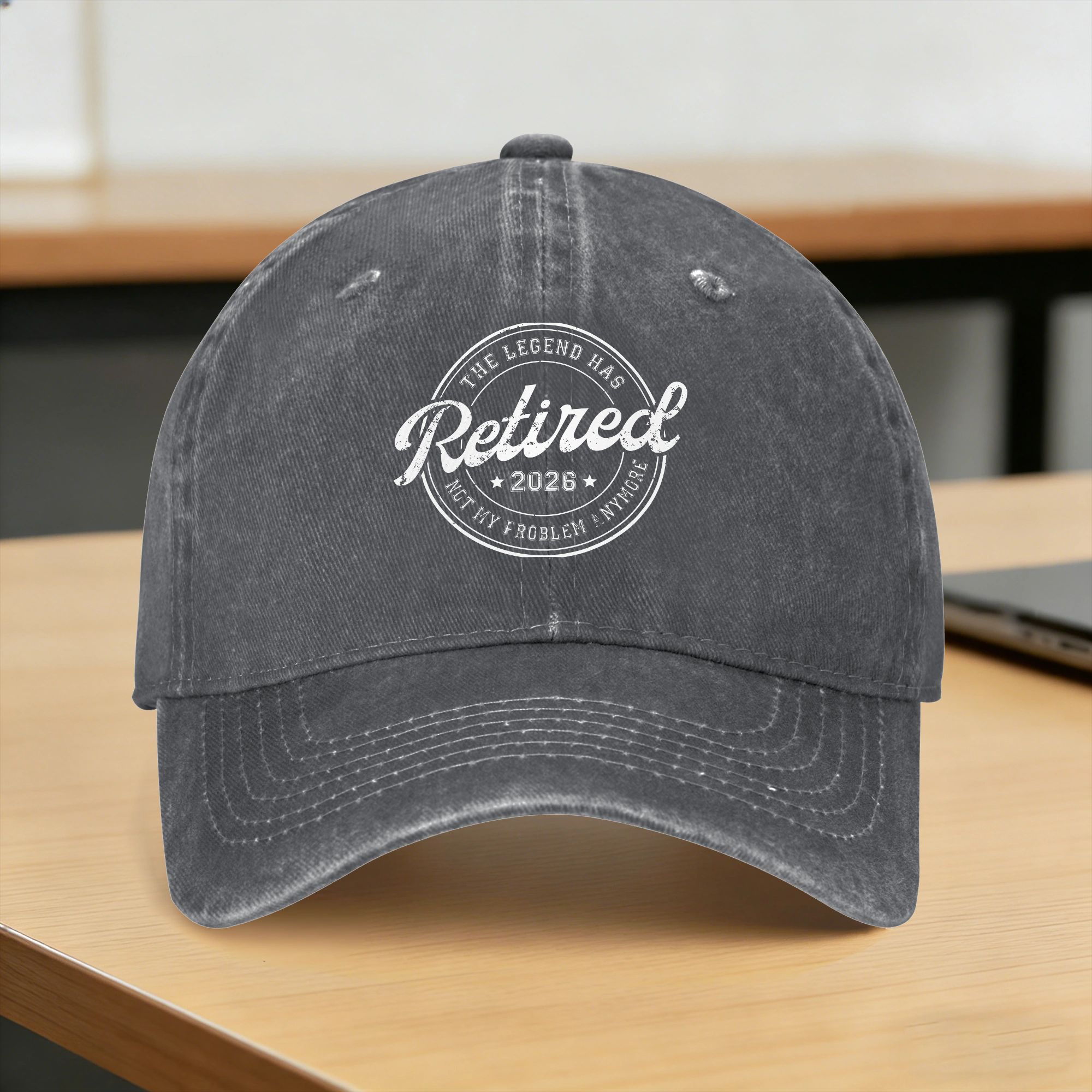 TEMU De is met pensioen 2026 Pensioen Cadeau voor Pensiorenaar Casual Baseball Cap Zomer Trucker Hat Hoge Kwaliteit Kpop Snapback Cap