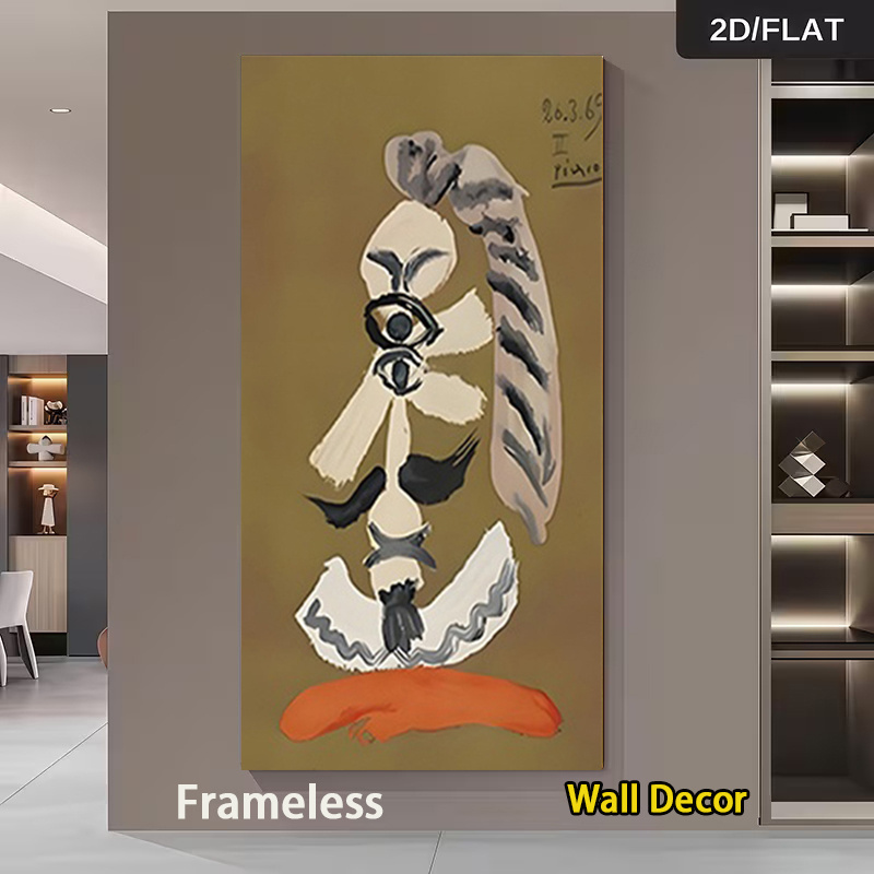 immagine dell'articolo piatto 2d, 1 pz     da parete moderno minimalista   bohémien - pittura di figura astratta adatta per arredamento di soggiorno, studio,  ,   pannello su tela 31.5x47.24 (80x120cm), toni   per decorazione scandinava, piatto 2d