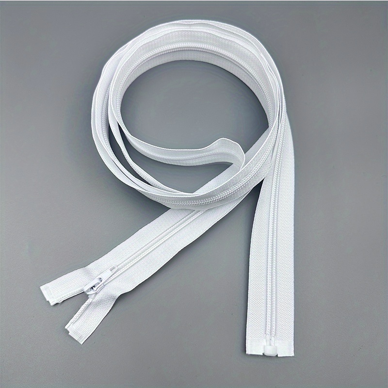 1pc Length 180cm/70.87in 5# Nylon Single Open End Zipper For Tailoring And Crafts, Down Jacket Lining, Sofa Cover, Bedspread, Etc., Multiple Colors