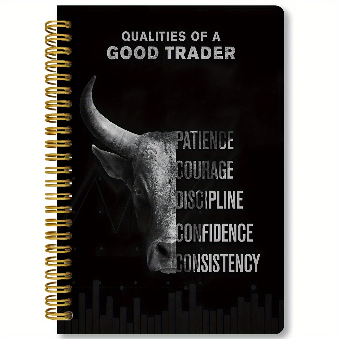 TEMU Journal du Bon : 10 Règles pour un Trading - Cahier Spirale Format A5 (5,5x8,3 Pouces), Couverture Épaisse & 50 Pages , Boursière, de Trading,
