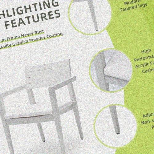 4pcs outdoor patio aluminum stationary dining chairs with weather resistant fabric cushions tapered feet ideal for gardens patios backyards in elegant grayish color