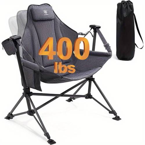 padded hammock camping chair oversized heavy duty swing chair with detachable cup