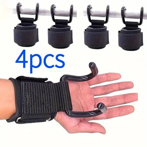 training assist hooks 4 pack for one time stocking reinforced wrist straps prevent slipping hooks pull up bars or dumbbell rods with one hand worrying about grip strength holding you back during back