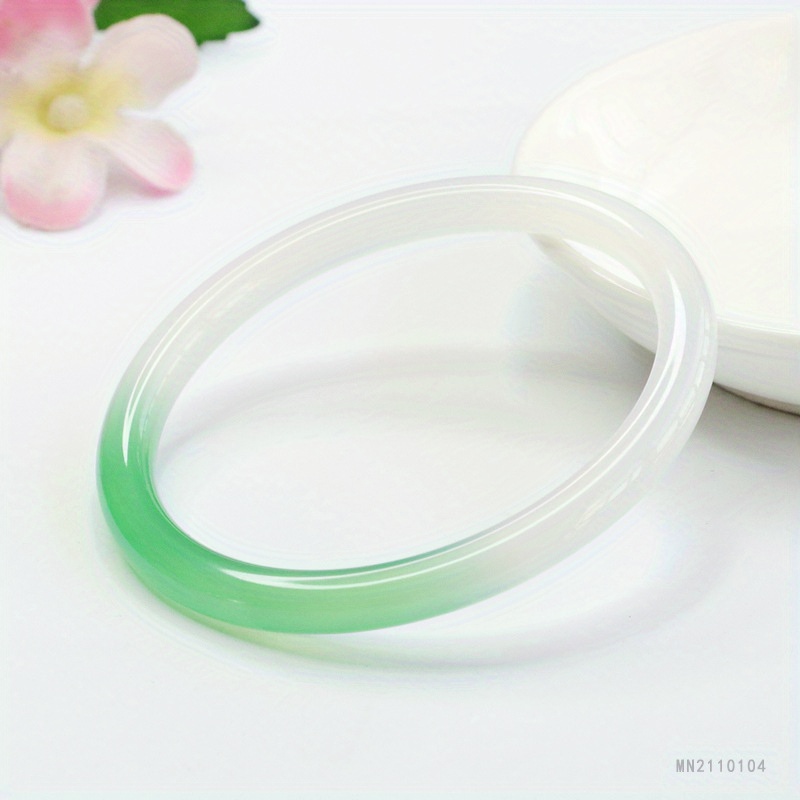 Agate Green Gradient Bracelet, Everyday Wear