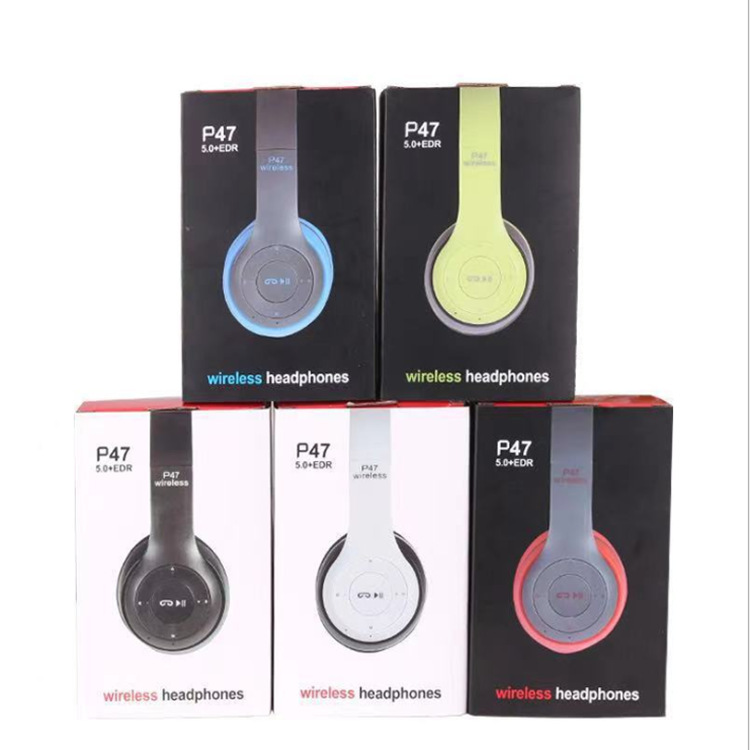 Auriculares Bluetooth Supraaurales con Graves Profundos, Auriculares Inalámbricos Plegables, Baja Latencia para Juegos, Cómodos de Usar, Plegables y Portátiles, Ideales para Juegos/Música/Deportes, Recomendados como Regalos para Fiestas/Aniversarios