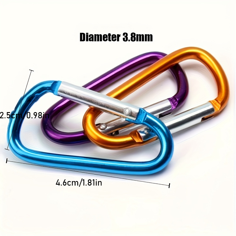 12pcs outdoor keychains random colors suitable for backpacks water bottles and keys