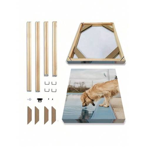 1 set wood canvas stretcher frame bars kit canvas picture frames for gallery wrap oil painting paint mounting stretcher strips wall art decor 30x40 40x50 40x60 50x70cm 12x16 16x20 16x24in 20x40in easy to assemble christmas gift