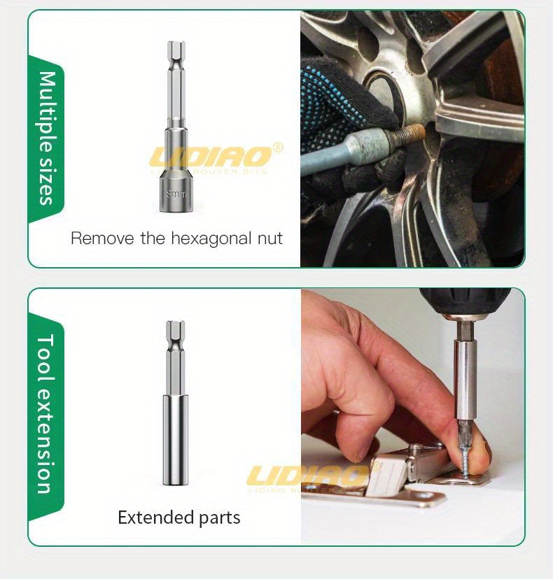 Juego de 35 piezas de brocas para destornillador, set magnético de vasos hexagonales, accesorios para taladro eléctrico, kit de herramientas multifunción para reparaciones