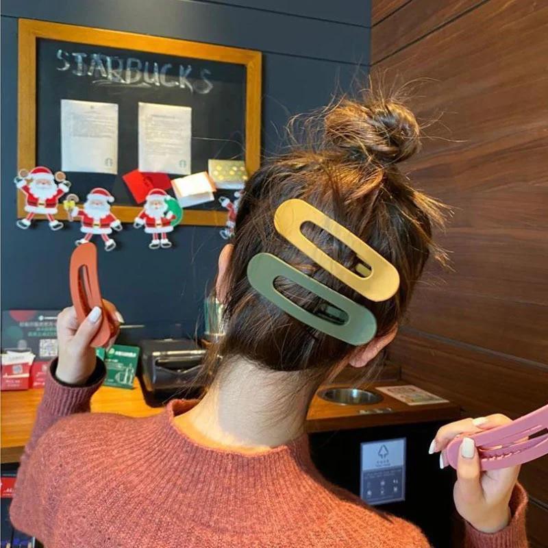 3pcs Ladies' Elegant Matte Large Hair Clip- Acrylic Anti-Slip Toothed Hairpin, Easy And Elegant Rectangular Hairpin, Stable And Fixed, Solid-Color Headpiece, Suitable for Daily And Formal Looks, Cute Hair Accessory, Smooth Surface