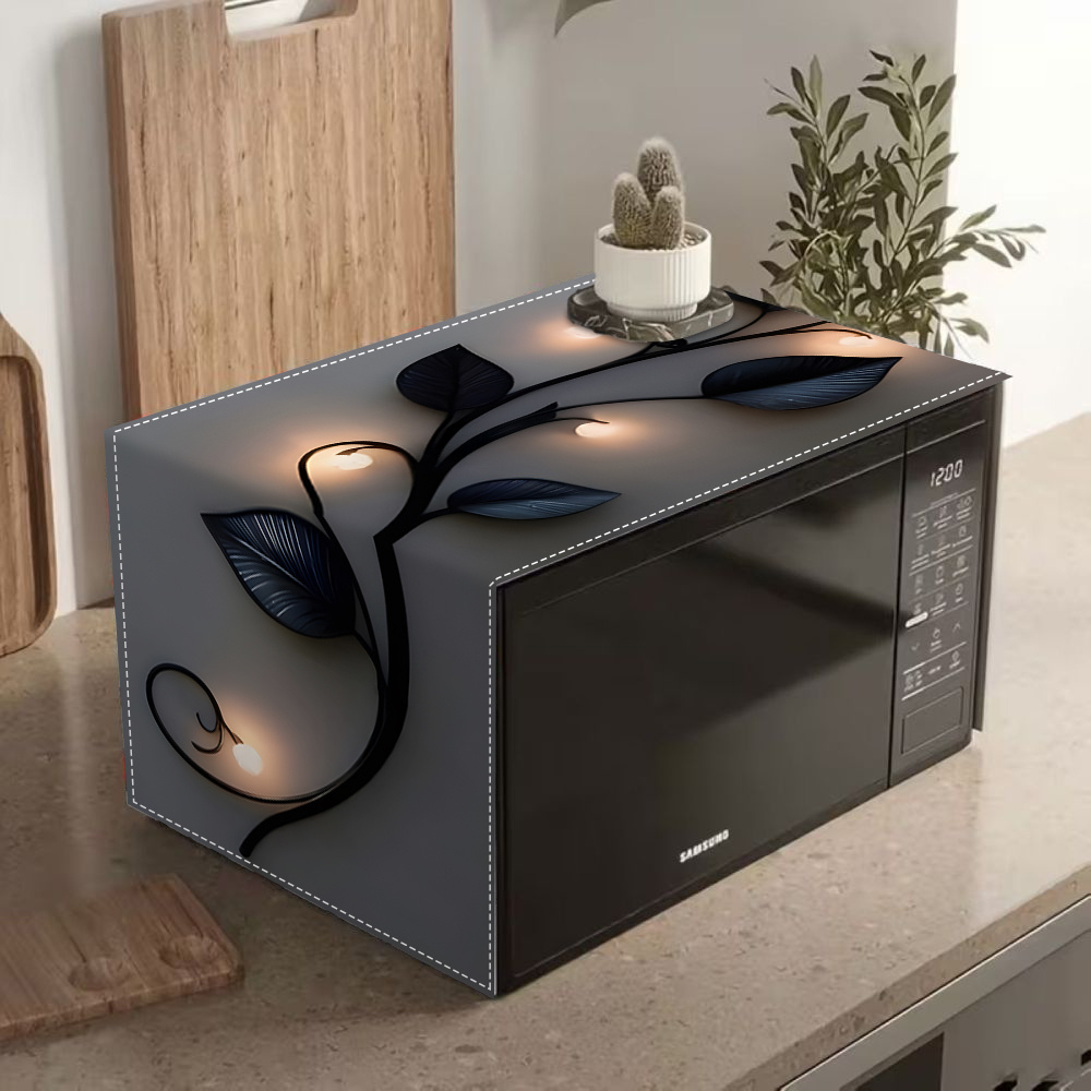 TEMU Copertura per a microonde e protezione per , cuscinetto resistente e antipolvere, protezione elettrica, elegante applique da parete con design a