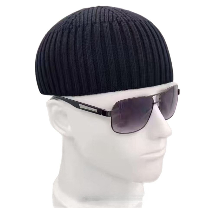 TEMU Invernale Corto da - Cappello in Maglia Elasticizzata con Design a Cupola Aderente, Lavabile a , Caldo in /, Visiera Corta Adatta al Freddo, sia