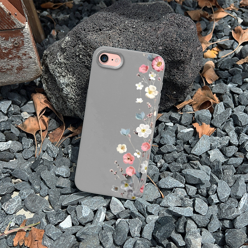 TEMU Phone Case: For Iphone Se (2022) Se (2020) 7/8/se2/se3 Premium Flexible Tpu Phone Case, Texture,shockproof Anti-fall Soft Cover, Simple And