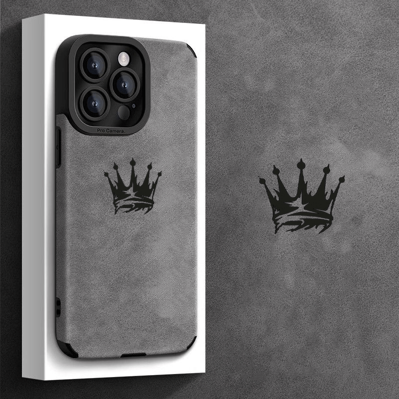 E-shop Schwarzes Kronenmuster Personalisierte Handyhülle für for iphone 16/16 Pro/16 Plus/16 Pro