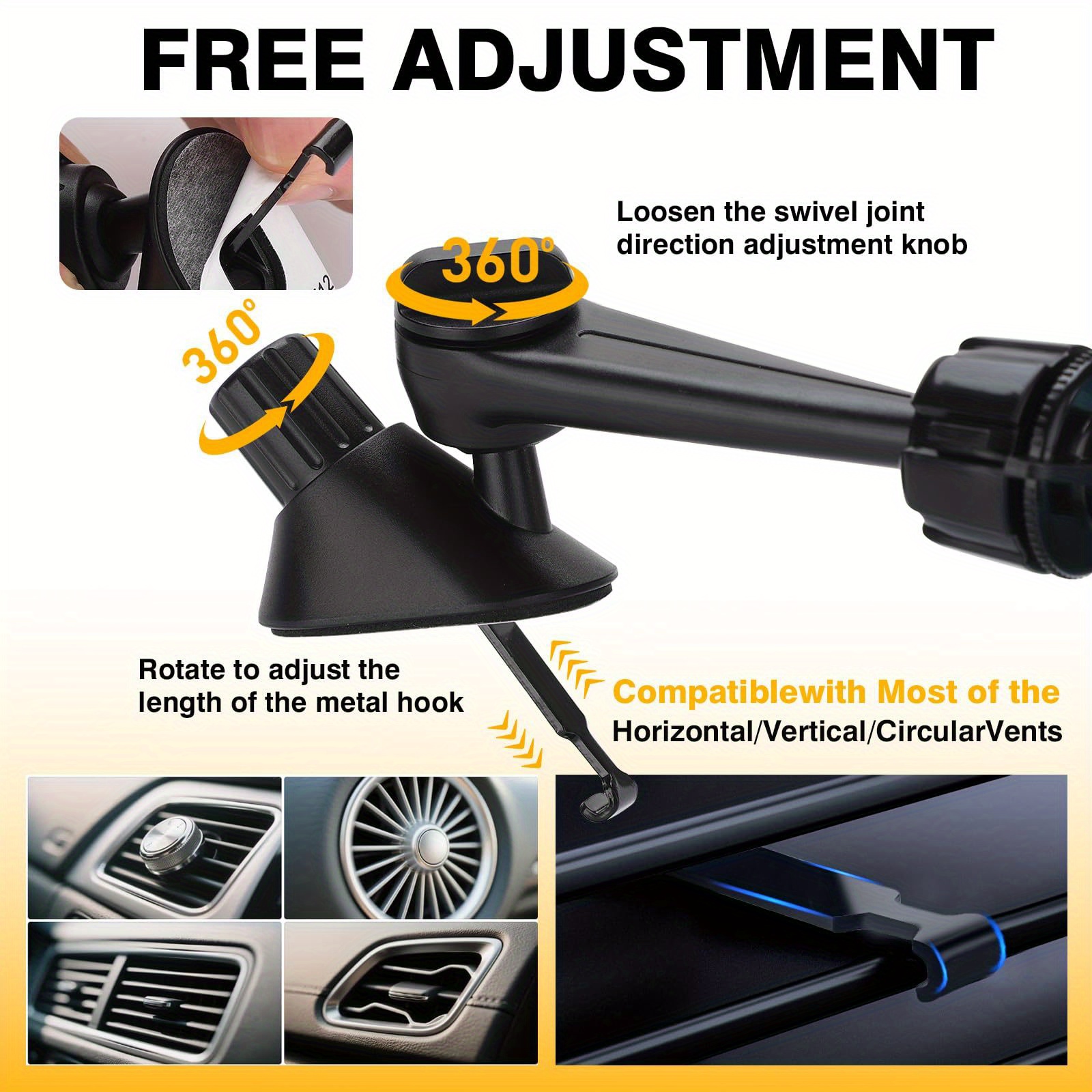 Aceshop Auto Ventilator 12V,4'' Doppelter Kopf Ventilatoren für den