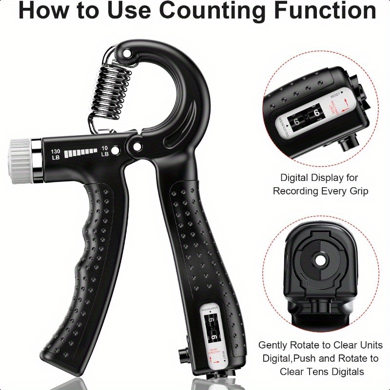 2-pack kdg adjustable hand grip strengthener - 10130 lbs  ,   for muscle building &   recovery, durable oxford fabric, portable home gym equipment for athletes, fitness enthusiasts, gym accessories, sleek exercise tool, sturdy construction Product details 3