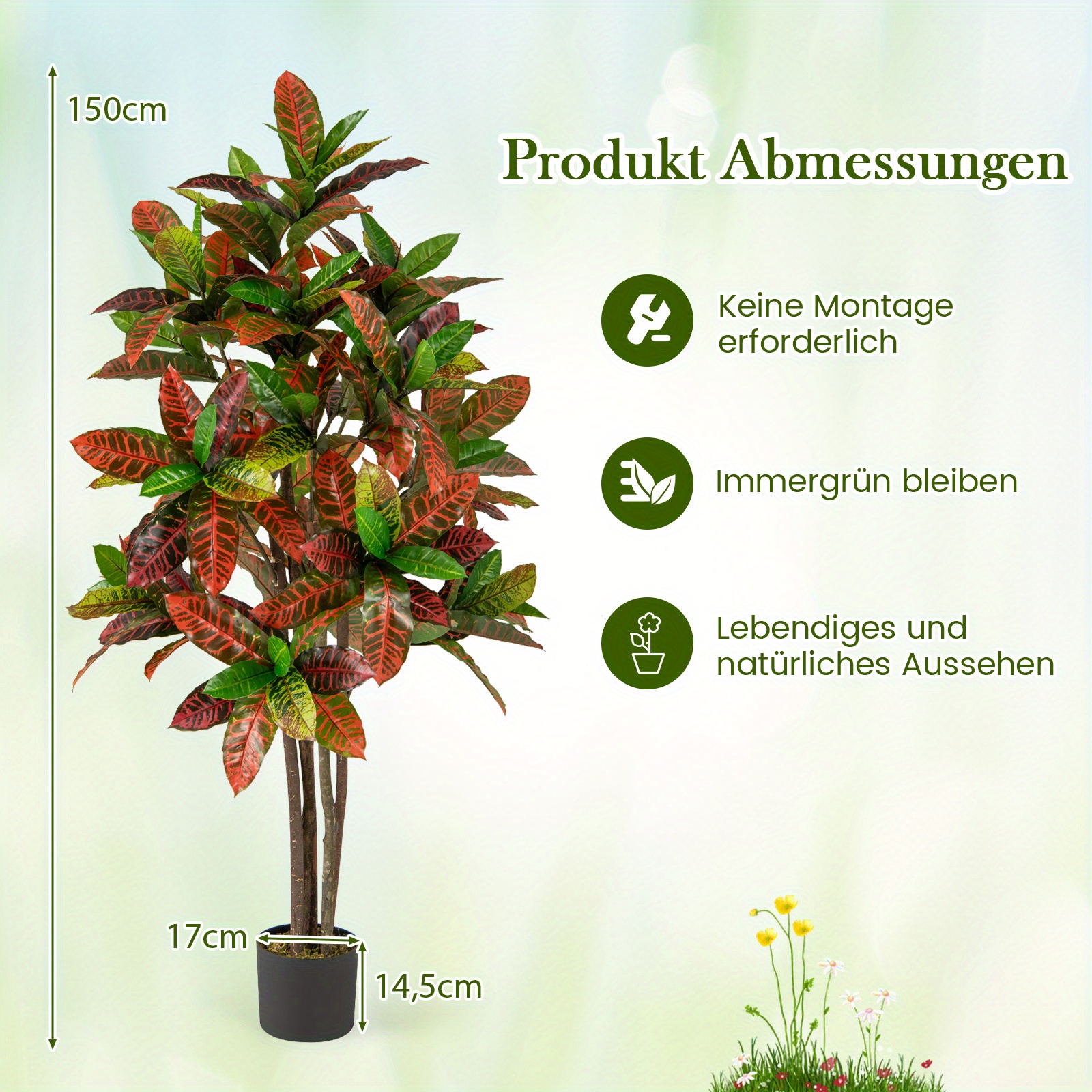 5b242e80a39242caaa843ef8d7e8628d-goods.jpeg Kunstplant 150Cm, Kunstplant Croton