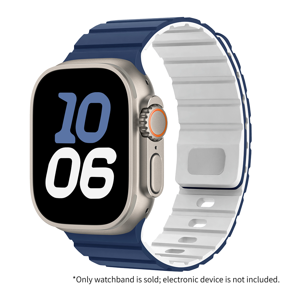 TEMU Correa de Reloj de Silicona Compatible con Apple Watch S12 S11 S10 6 5 4 3 2 1 SE , Correa Magnética de Rápida, Tono, Pulsera Ajustable,