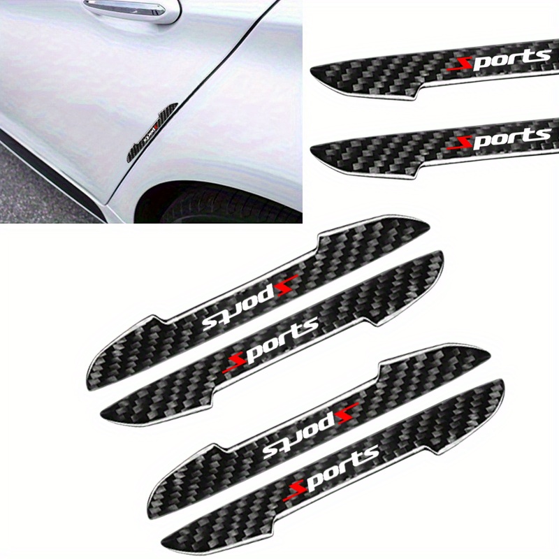 Proteggi Portiere Auto In Fibra Di Carbonio - 4 Pezzi Adesivi - Anti Graffi E Urto Per Portiere Di Auto, SUV E Camion - Foto 9