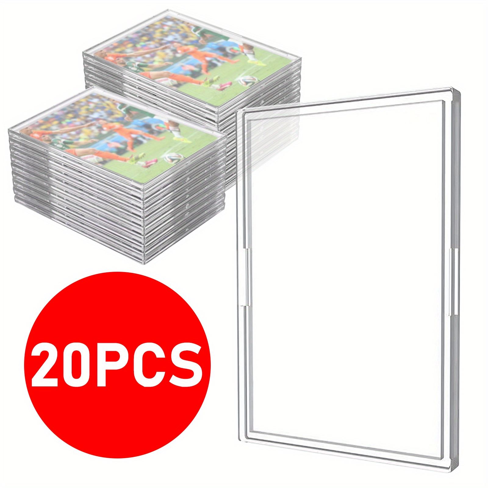 20pcs transparent hard acrylic case clear cards brick - Temu