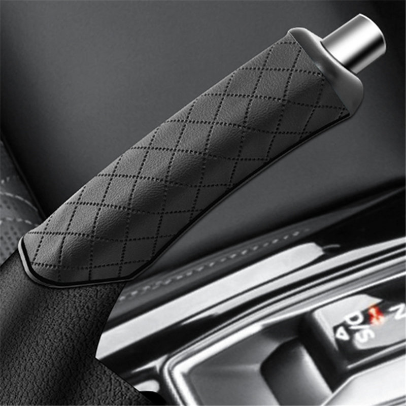 E-shop Bis bald von der Handbremse! Auto Innenraum Modifikation Diamantmuster Handbremsschutz Abdeckung, Ganzjahres Universal Schweißfest
