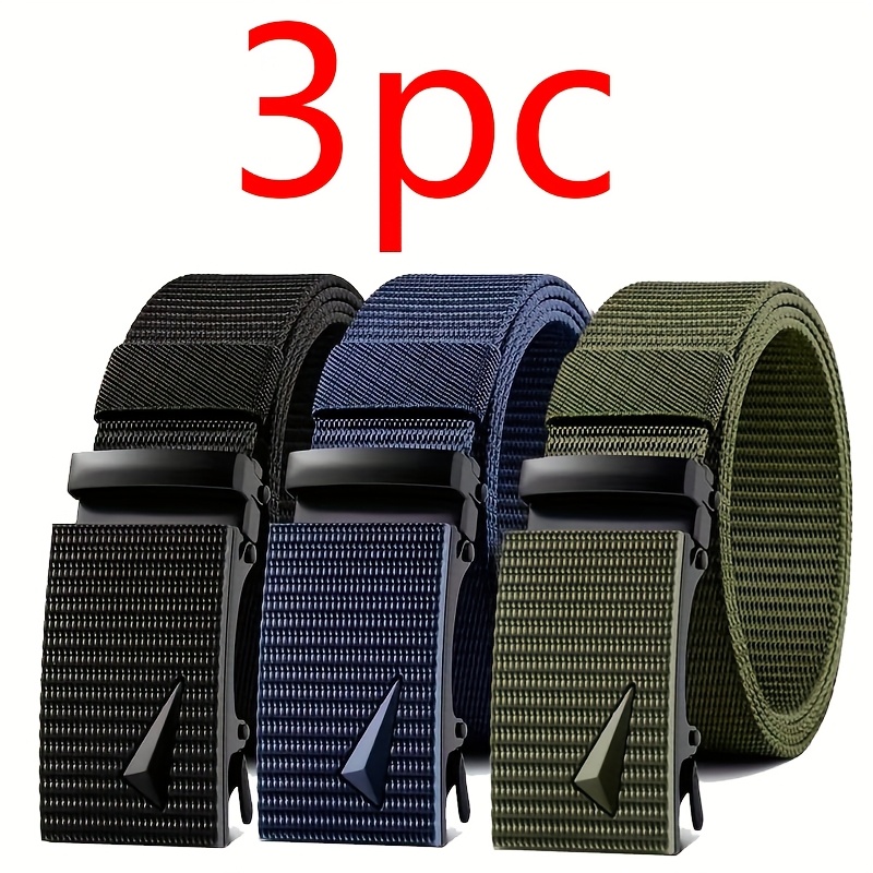 Temu – TEMU 2-3pcs Tactical Belts, Heavy-duty Durable Nylon Ratchet Belts With Automatic And , Ideal For Gifts