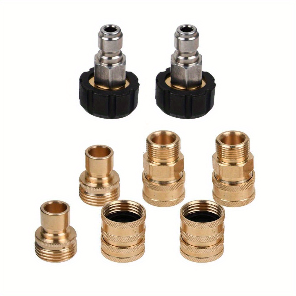 Hochdruck-Schlauchverbinder Aus Messing – M22 14 Mm Auf 15 Mm Adapter Für Druckreiniger & Zubehör
