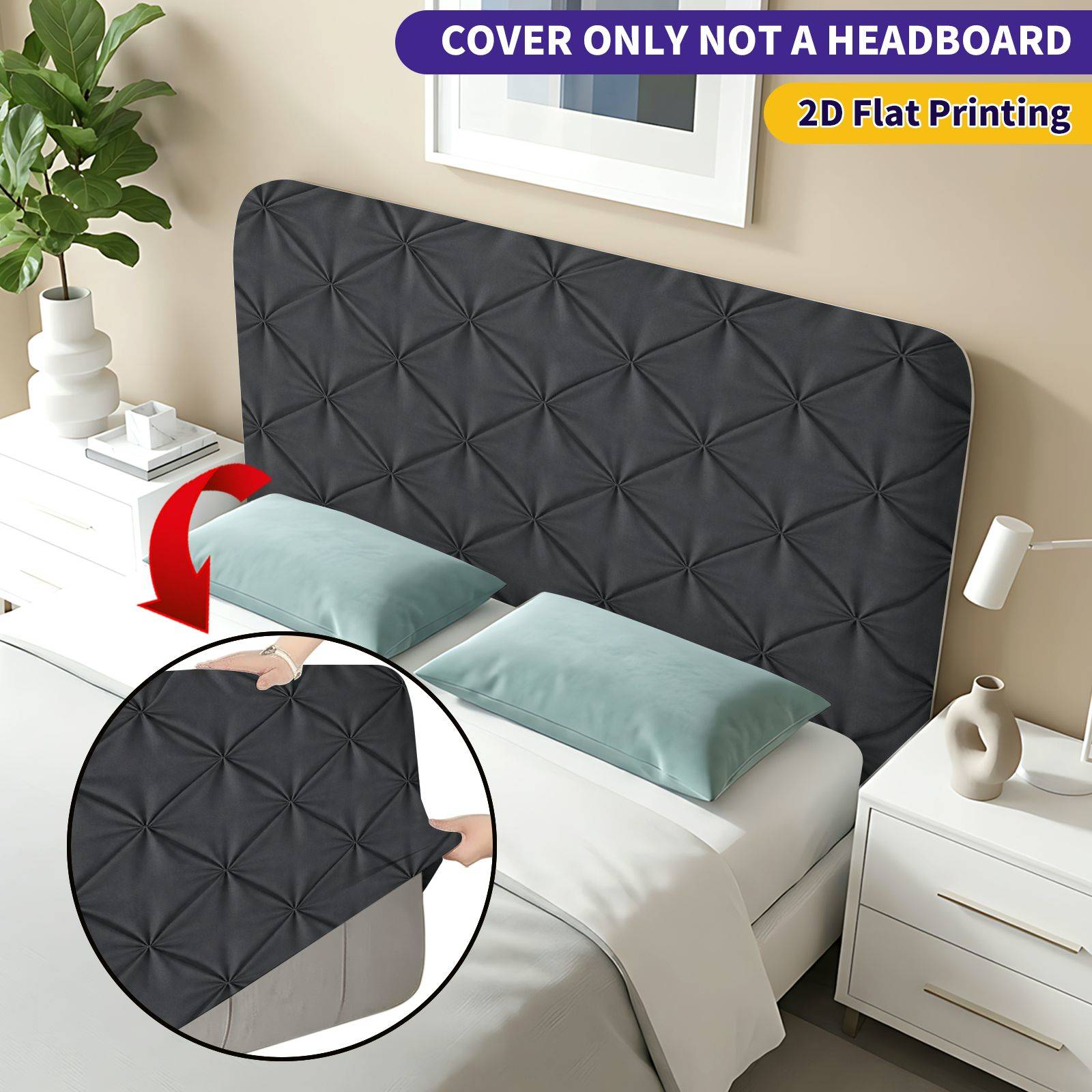 cover headboard sold on Temu United States