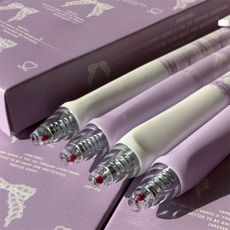 Kawaii Fornitura Scolastica Set,Incluso Penne Rollerball,Cartone Animato Astuccio,Adesivi