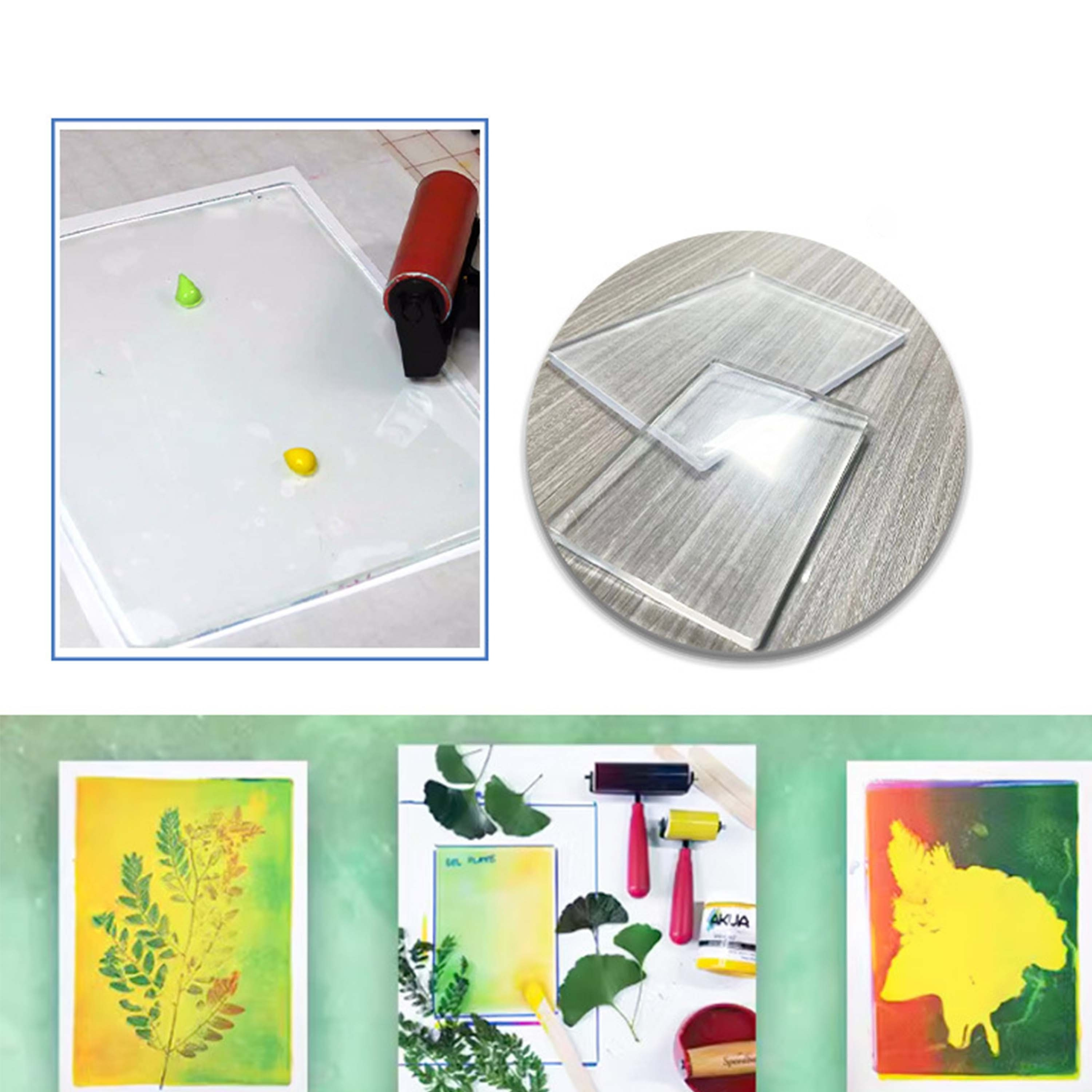 Tapis adhésif à faible adhérence avec grille pour estampage de pochoirs, mélange d'encre, photopolymère transparent, tapis de tampon à faible adhérence et tampon fixe, projets de bricolage, cartes en