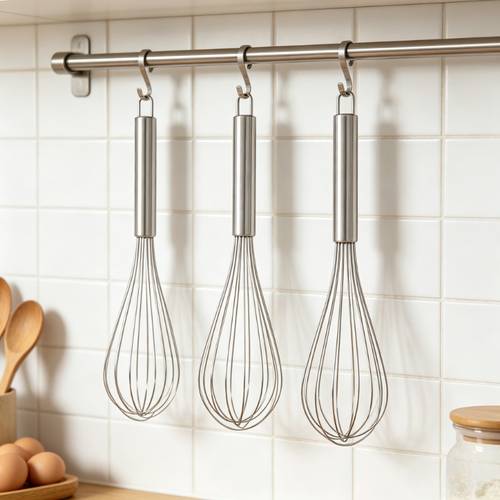version stainless steel whisk set heat resistant durable version kitchen mixer for beating eggs cooking baking and mixing manual no electricity needed