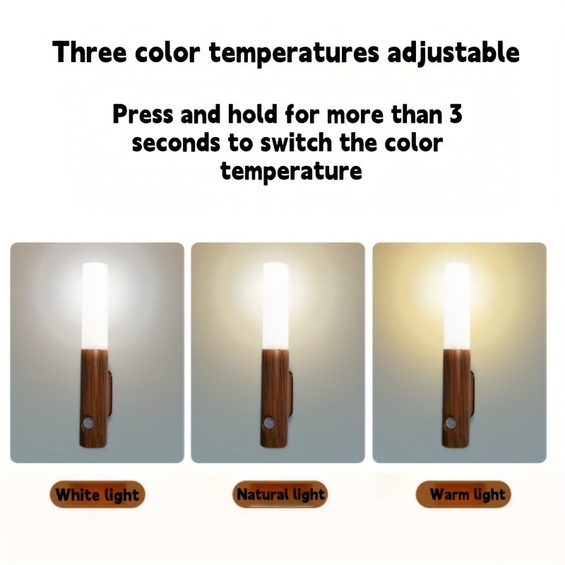 2pcs Motion Sensor USB Charging LED Bedside Ambient Lights