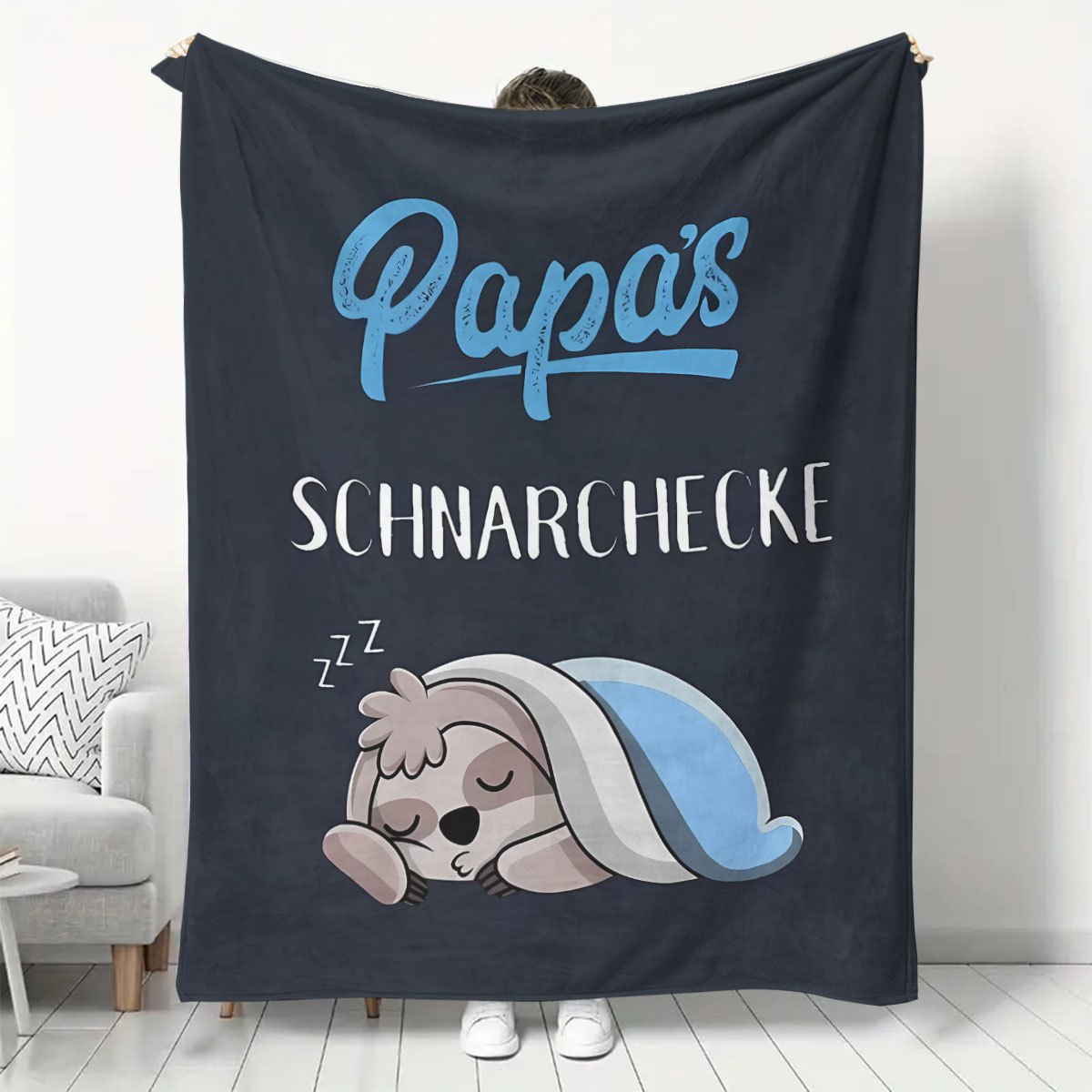 

Personalized Print Blanket For Dad, Father's Birthday Holiday Gift, Soft And Fluffy Plush Blanket For Bed, Sofa, Car, Lunch , Flannel Multifunctional Blanket, Warm And Comfortable For All