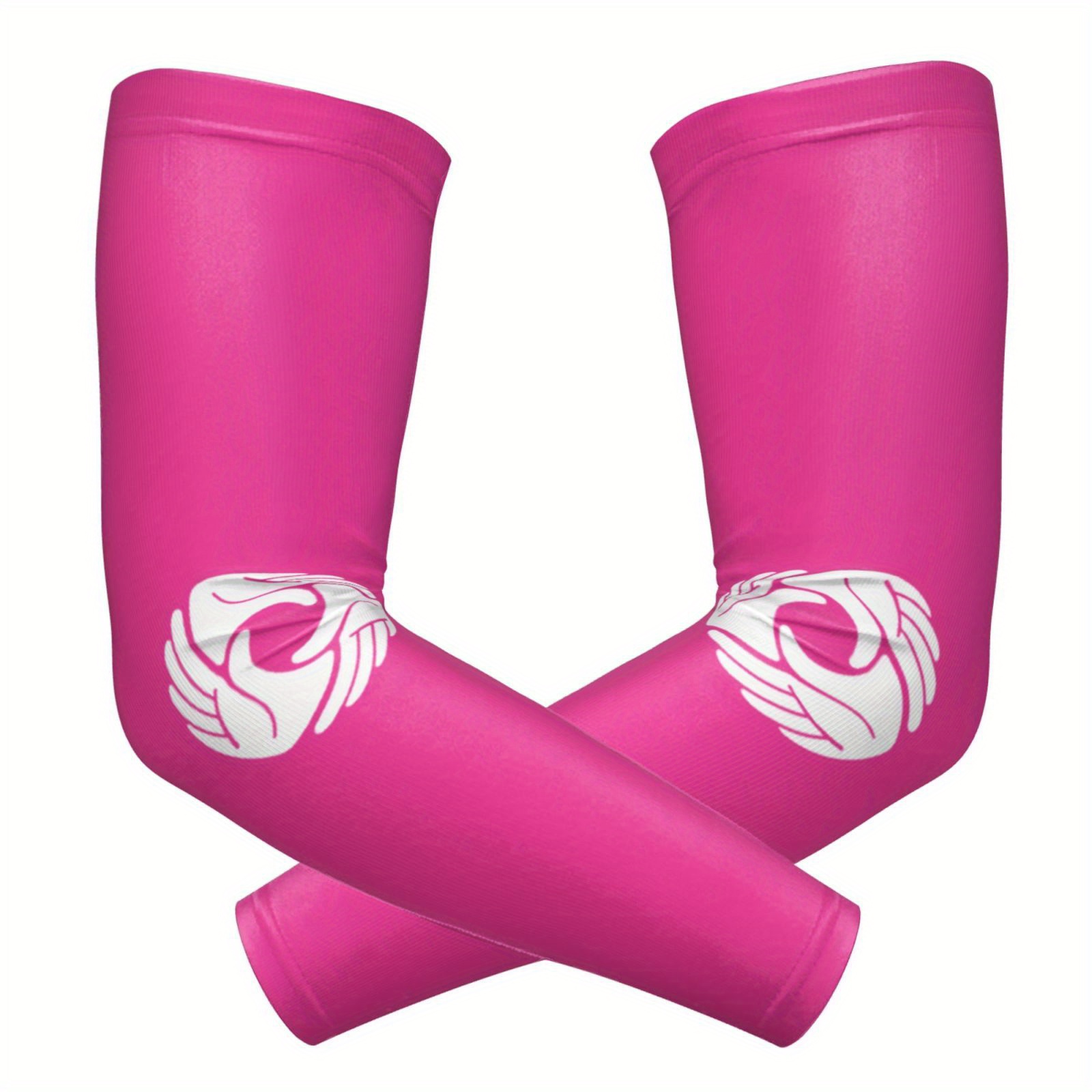 TEMU Par de Transpirables Rosa con Diseño de Blancas en 3D - de Hielo Unisex para Deportes al y Actividades , Accesorio para Deportes Exteriores |