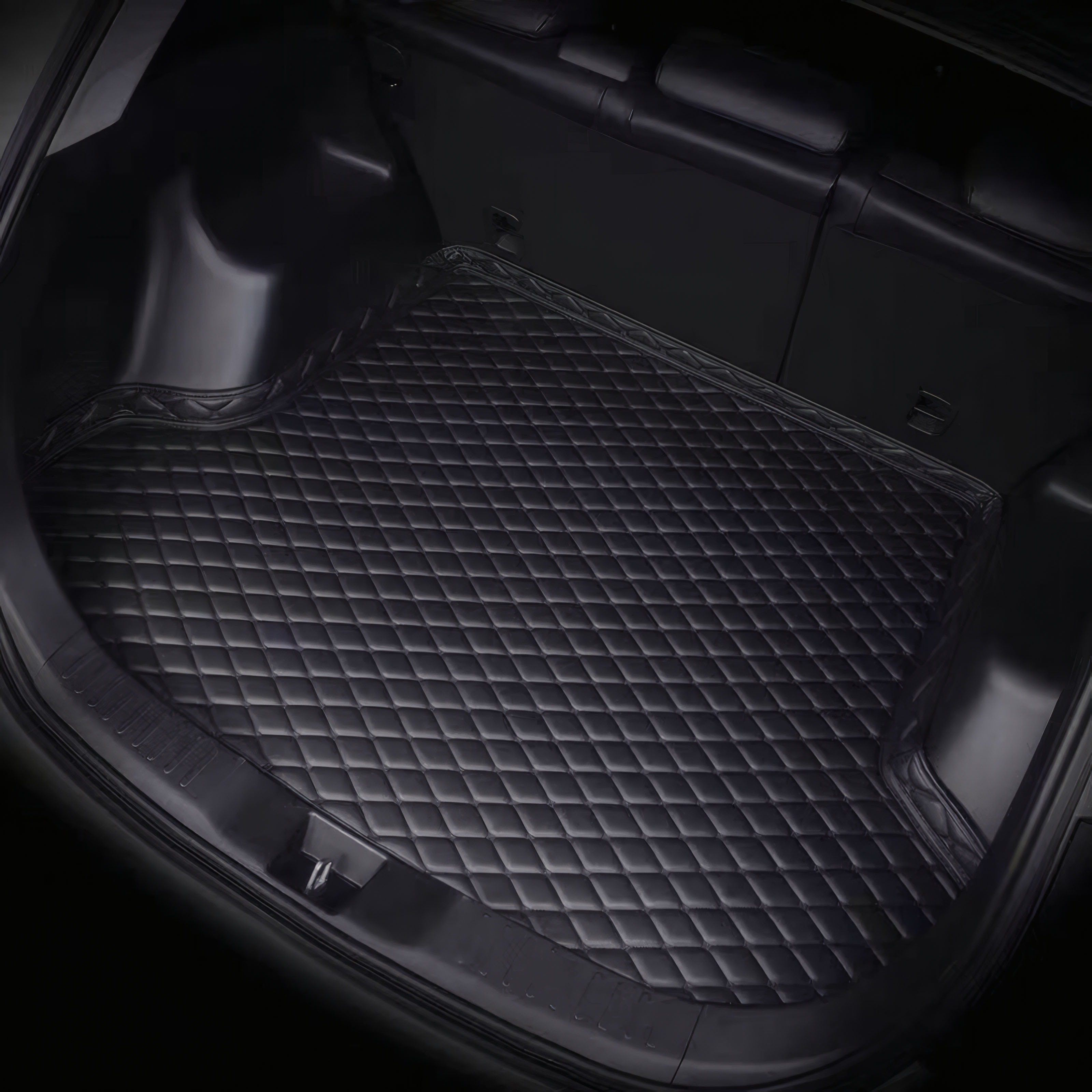 TEMU For U, High-side Faux Leather Trunk Mat, Fit, Upgrade Car Interior Texture, Comfortable, Durable And Easy To Clean