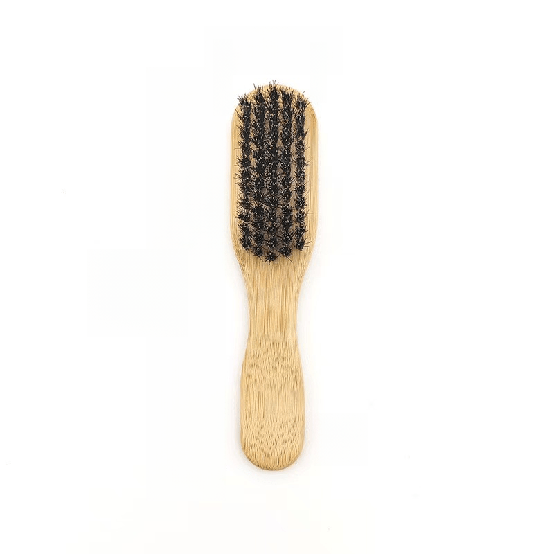 TEMU 1pc Soft Bamboo Handle Hairbrush, Beard Brush For Women, Durable And Gentle Care For Wet Hair, Suitable For All Hair Types, Hair Styling Tool,