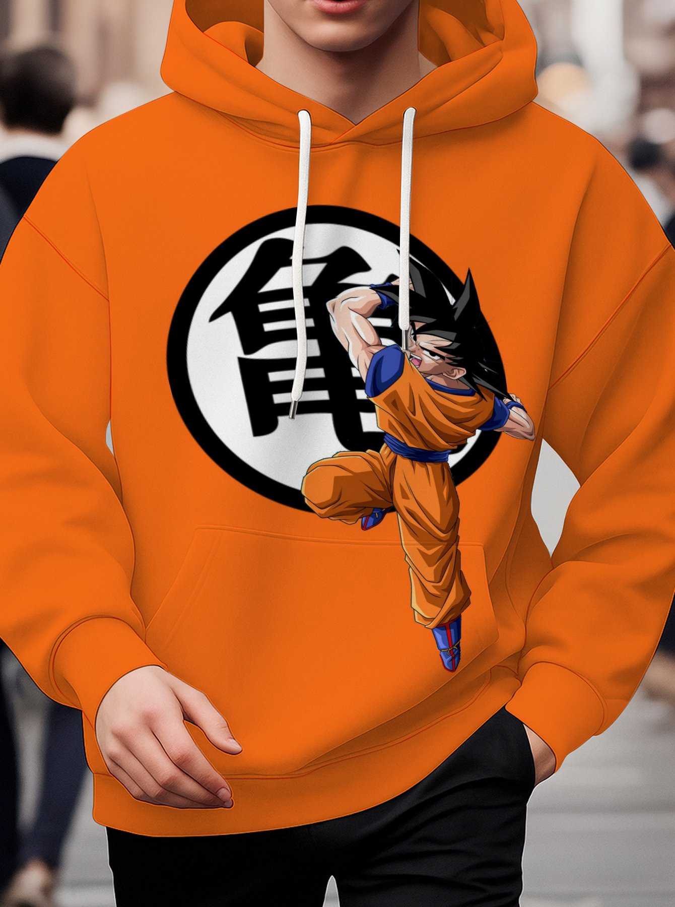 DRAGON BALL Men's Hooded Hoodie Front View