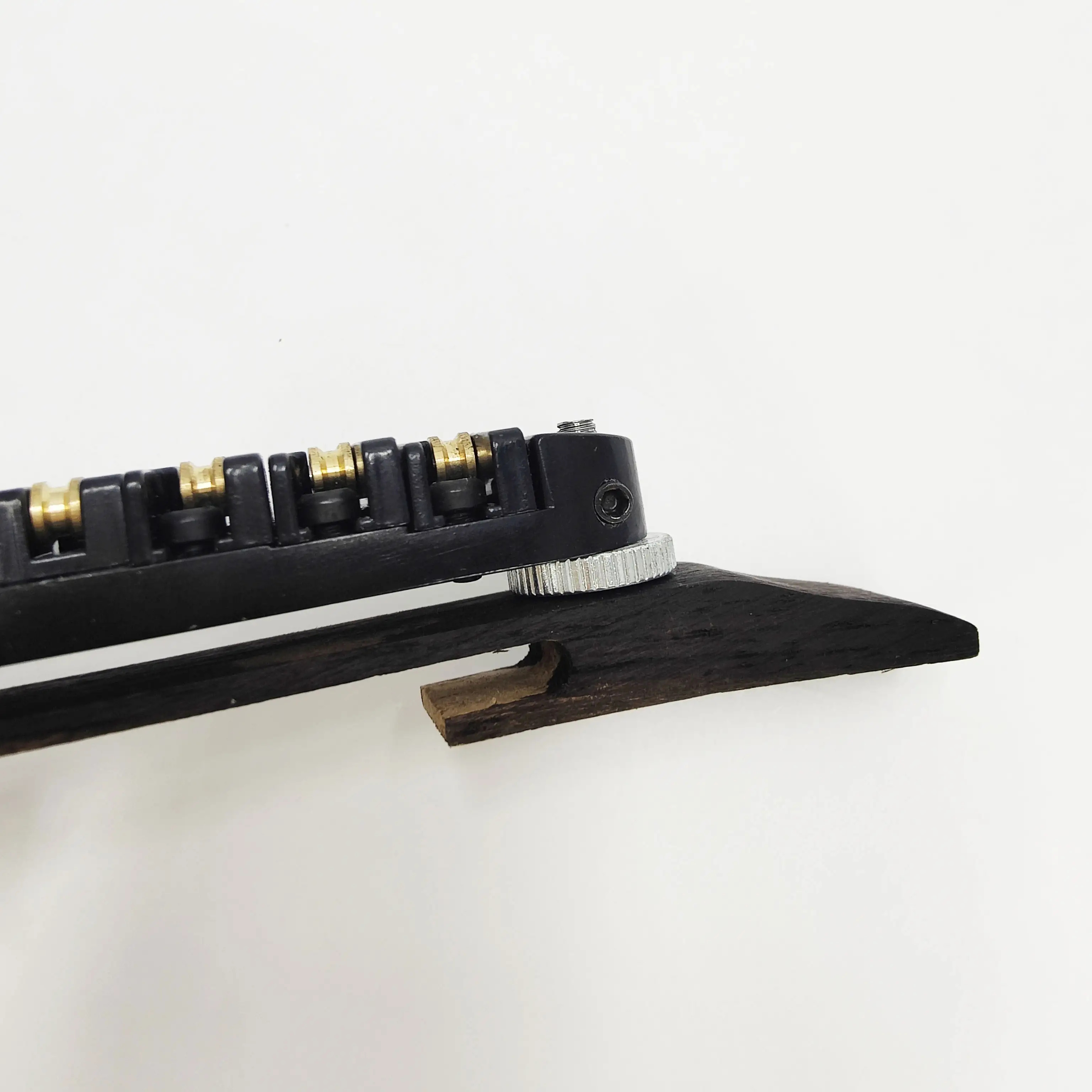 Premium Rosewood Jazz Bridge Set Jazz Electric Guitar Ball Bridge Rosewood Base Bridge Adjustable Traditional Saddle Golden and Silvery Black, Instrument Repair Parts, Guitar Bridge Replacement, Elegant Guitar Accessory, Classic Guitar Hardware, Handfinished Hardware, Highquality Saddle, Replacement Guitar Parts, Jazz Musicians, Guitar Technicians