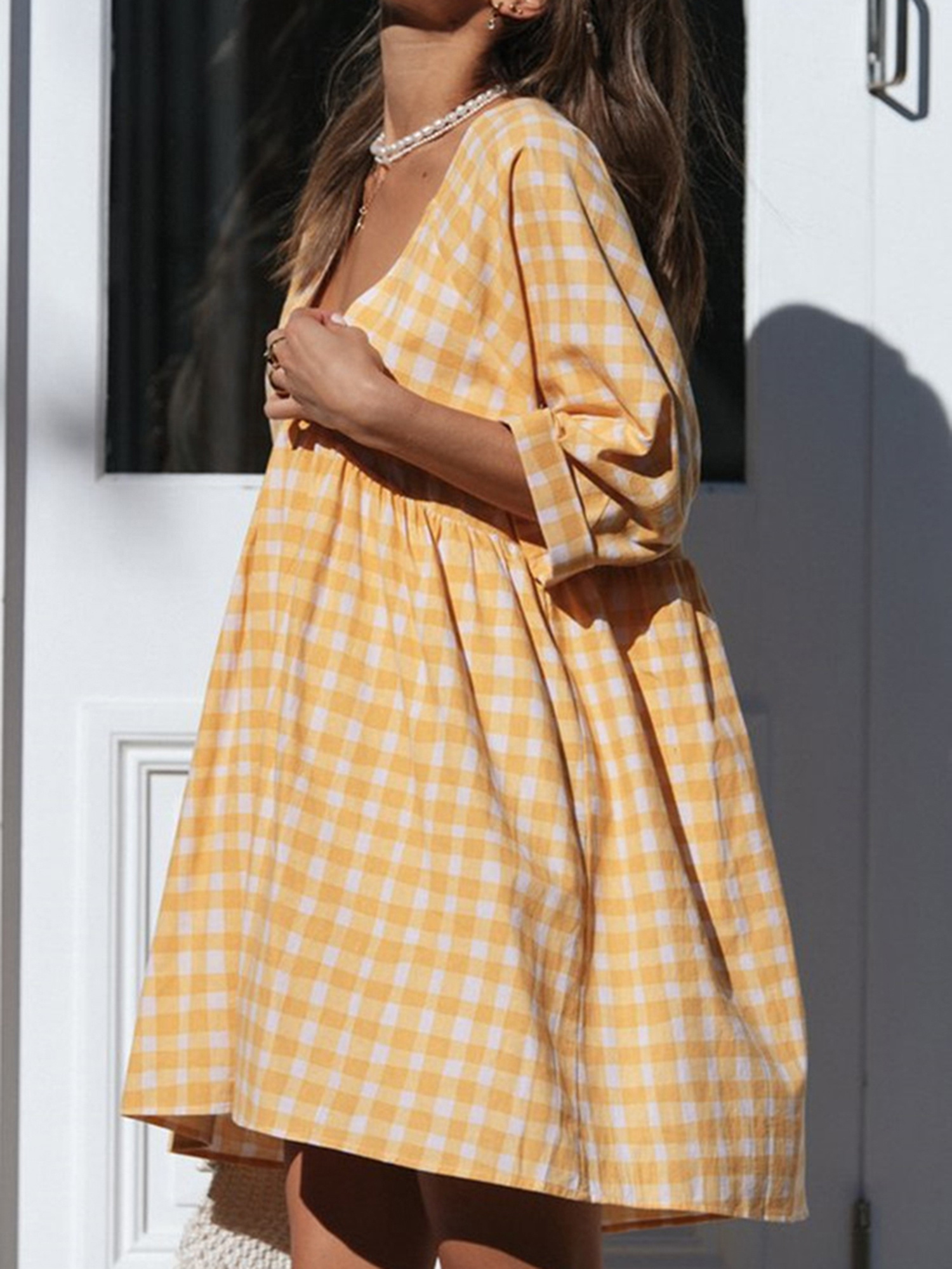 long white loose dress The Paper Dress