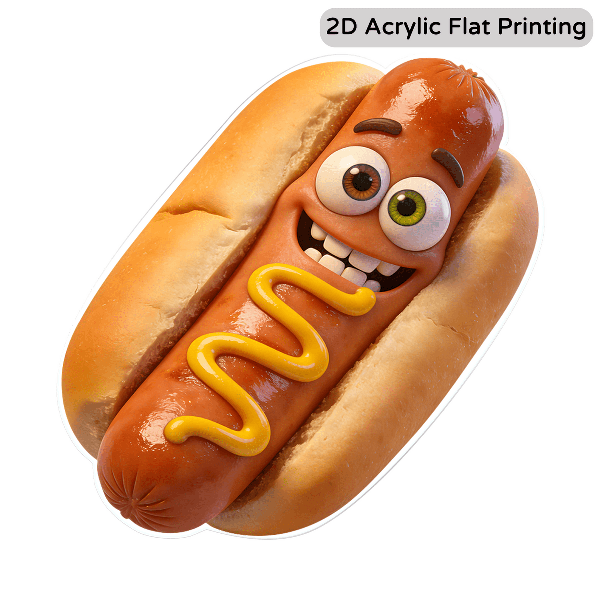 TEMU A Cute Hot Dog Pattern Fridge Magnet, A Fun Gift For Food Lovers, Suitable For Decorating Refrigerators, Mailboxes, Door Frames, And Furniture.