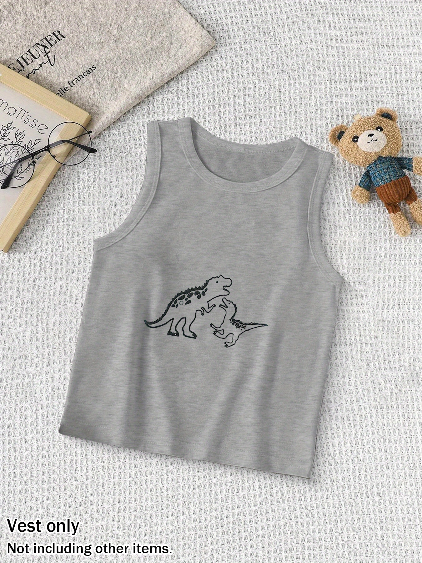 Jungen Tanktops 3er Pack - Ärmellose Dinosaurier Shirts Für Jungen 2-8 Jahre