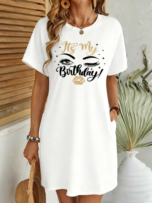 birthday shirt dress for women Amazon.com: KAOBIO Women's Sequin T Shirt Dress Birthday Queen with Heart Glitter Sparkly Letter Print Party Club Outfits Mini Dress (One Size,A Black): Clothing, Shoes & Jewelry